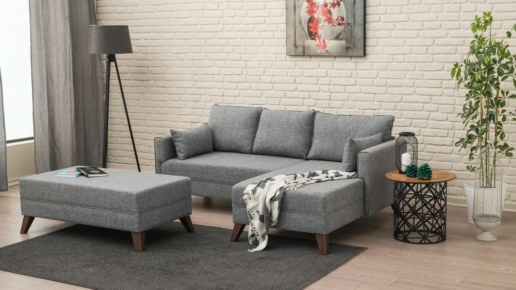 Narożna sofa rozkładana Bella Corner Right 2 Grey
