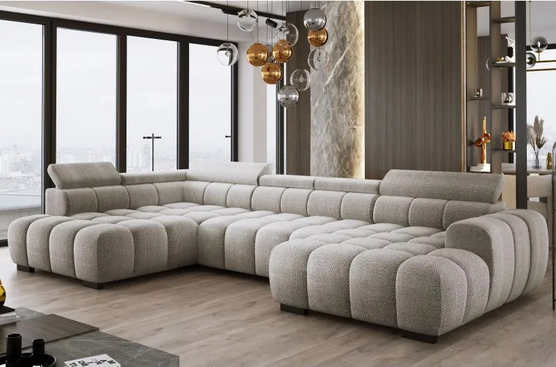 Narożnik BULL XL Lewostronny z elektryczną funkcją regulacji tkanina Eden 07 WERSAL