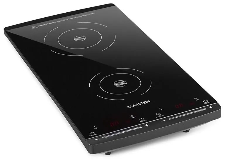 Klarstein VariCook 2900W Kuchenka Indukcyjna 2 Strefy Gotowania Ciemnoszary