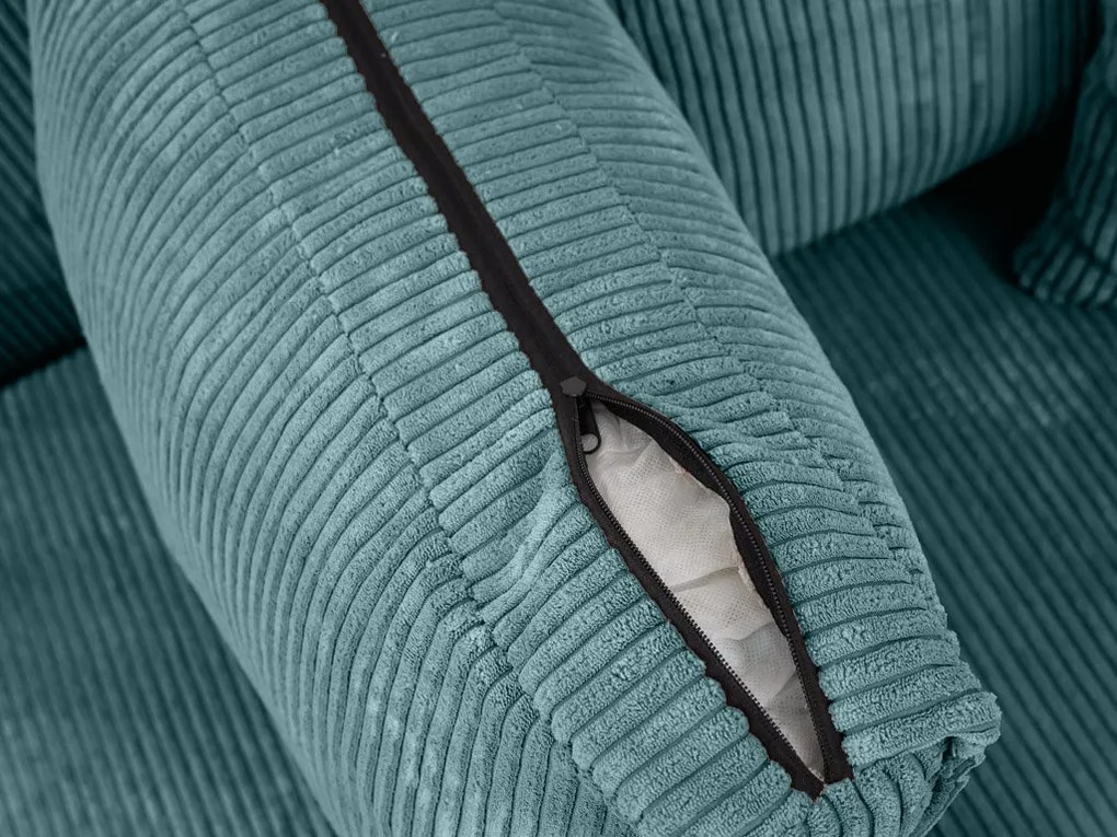 Rozkładana narożna sofa SMART COSARO petrolowa, dwustronna + 2 poduszki GRATIS