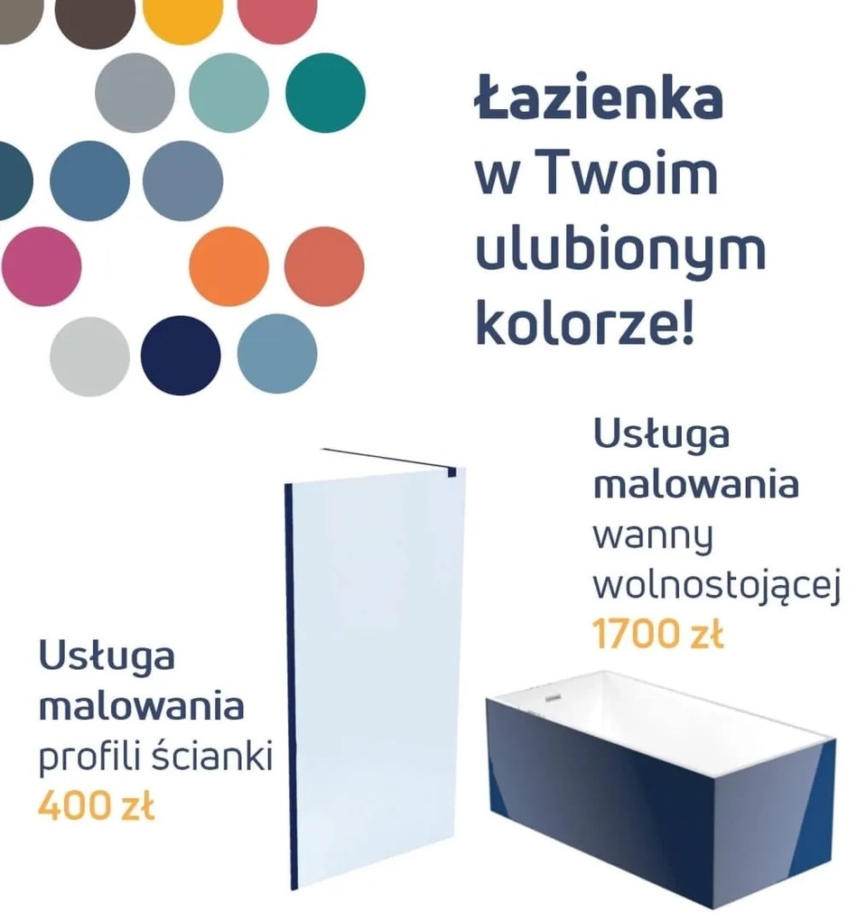 Usługa malowania wanny wolnostojącej GO COLOR