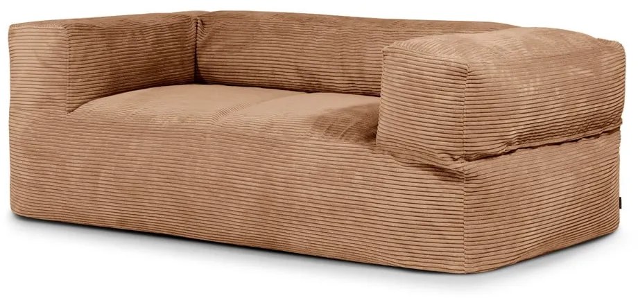 Brązowy sztruksowy worek do siedzenia Sofa MooG – SLOWDOWN
