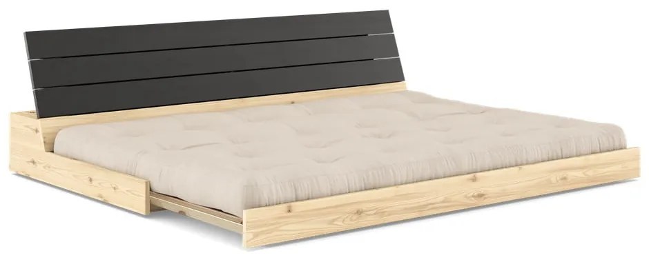 Beżowa rozkładana sofa 196 cm Base – Karup Design