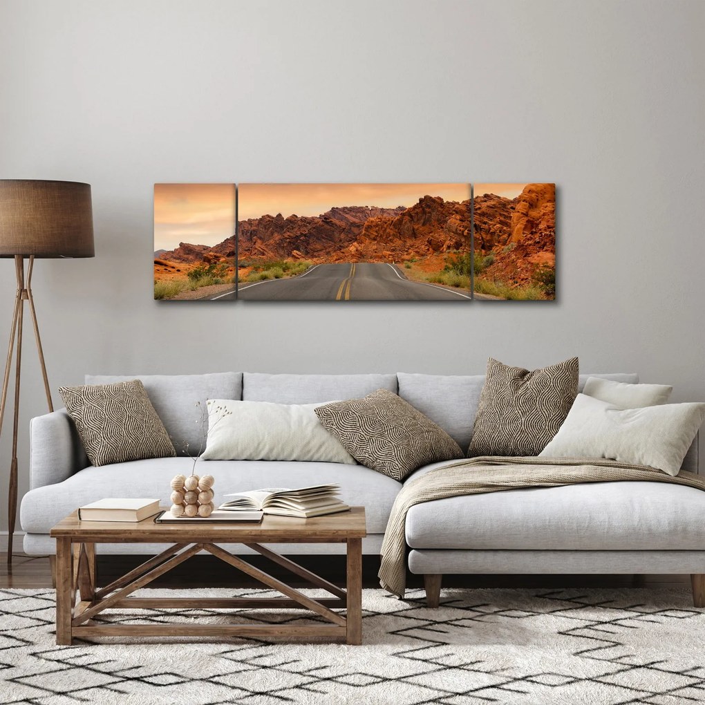 Obraz drogi w górach (170x50 cm)