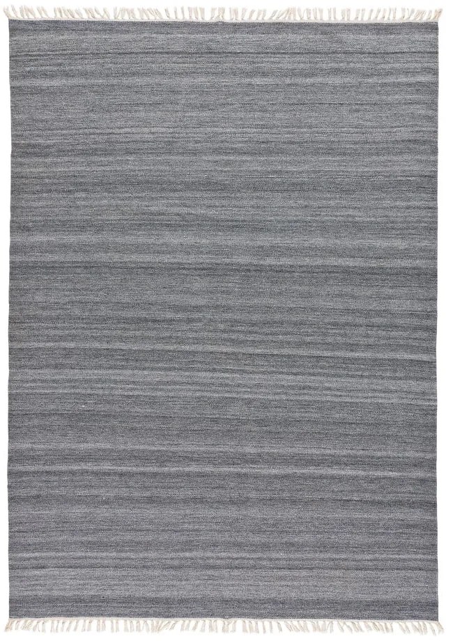 Ciemnoszary dywan zewnętrzny z tworzywa z recyklingu Universal Liso, 160x230 cm