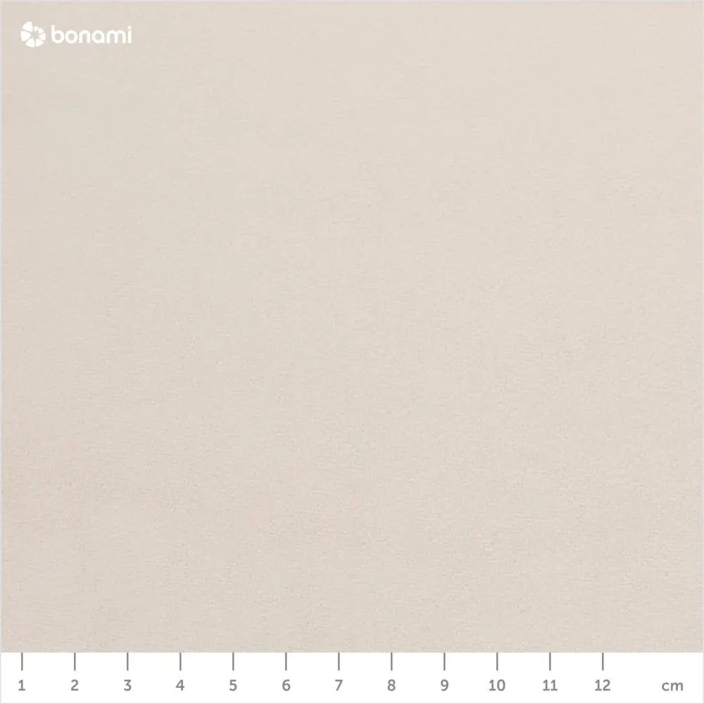 Beżowe tapicerowane łóżko dwuosobowe ze schowkiem i stelażem 180x200 cm La Maison – Meise Möbel