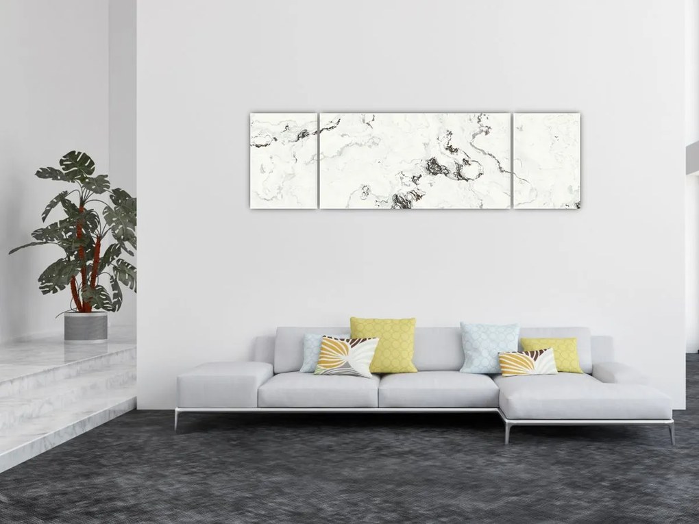 Obraz - Biały marmur (170x50 cm)