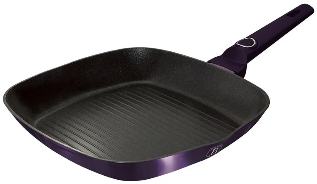 Fioletowa aluminiowa patelnia grillowa C9-M01