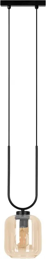 Wisząca lampa ze szklanym kloszem beżowa K2-N50