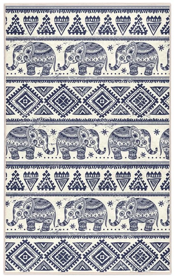 Niebieski dywan odpowiedni do prania 120x180 cm Elephant – Mila Home
