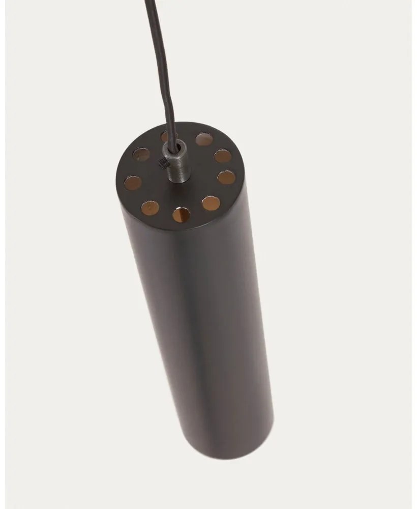 Czarna lampa wisząca z metalowym kloszem ø 8 cm Maude – Kave Home