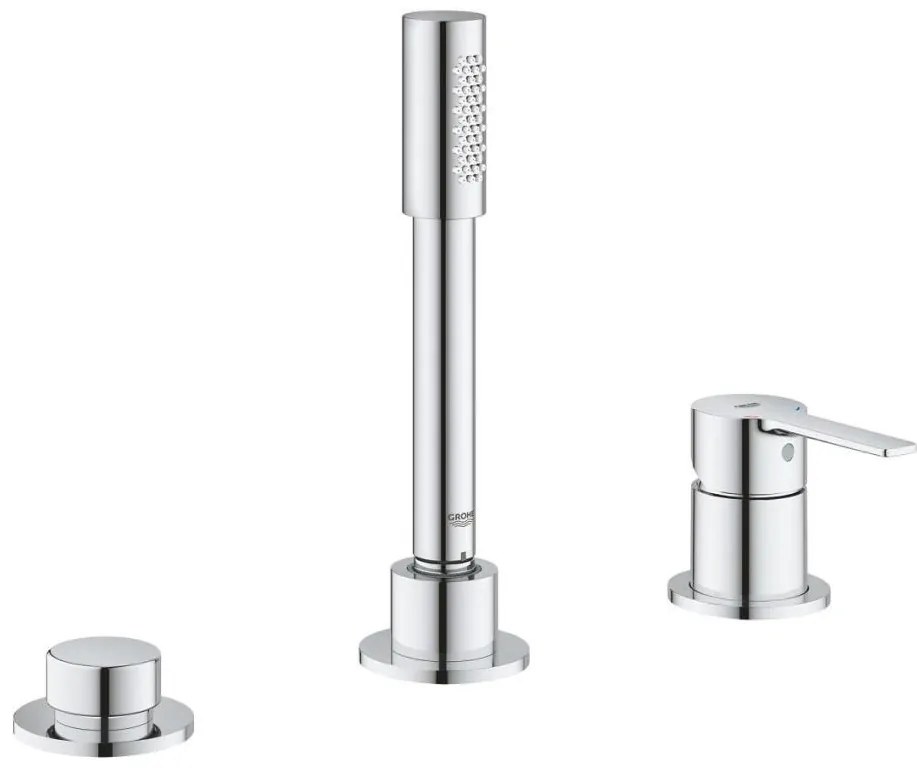GROHE 19965001 - Bateria wannowa 3-otworowa LINEARE, chrom błyszczący