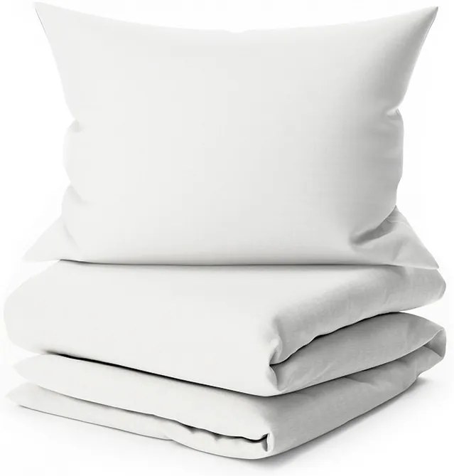 PrzytulneMieszkanie.pl PrzytulneMieszkanie.pl Pościel bawełniana z krepowym wykończeniem LUXERA biała hotelowa kieszeń II.jakość Rozmiar pościeli: 70 x 90 cm | 140 x 200 cm