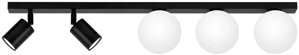 Lampa na czarnej szerokiej listwie nowoczesna K8-A54