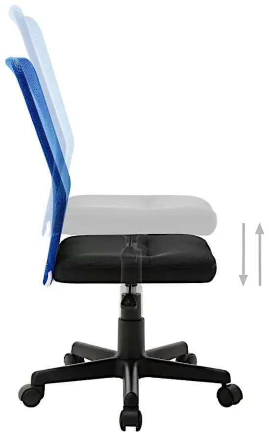 Obrotowe czarno-niebieskie biurowe krzesło T2-S38