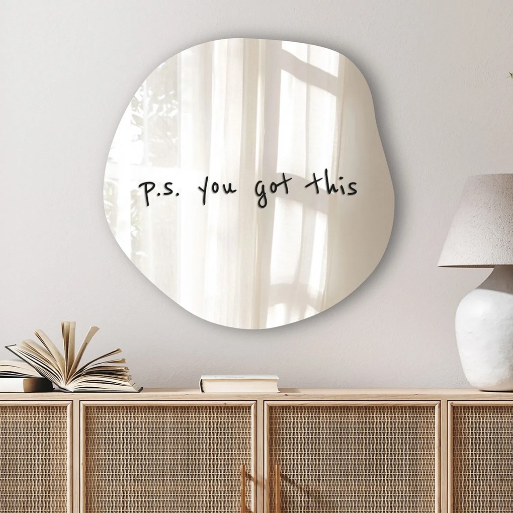 Naklejka na lustro S34 – P.S. you got this