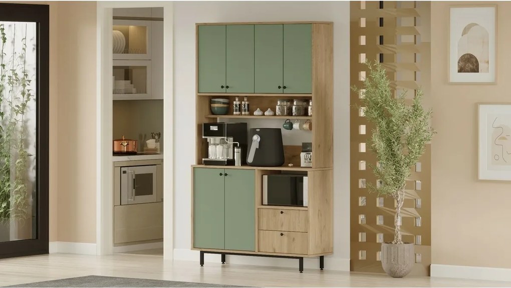 Szafa Rery Oak and Green