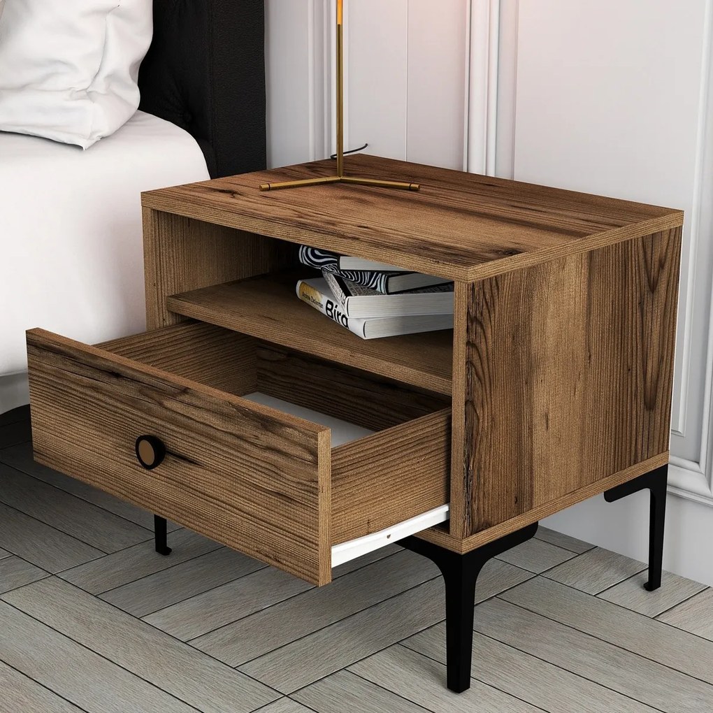 Stolik nocny Lisbon Walnut