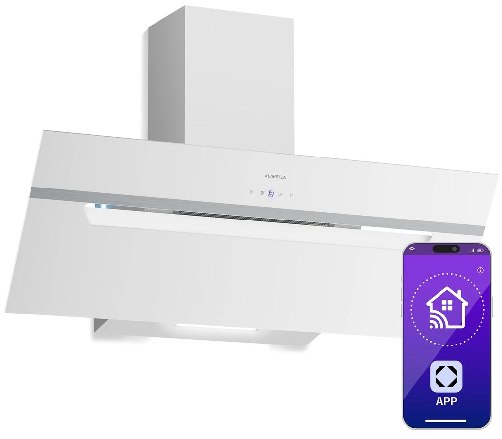 Klarstein BigBite okap skośny | 90 cm