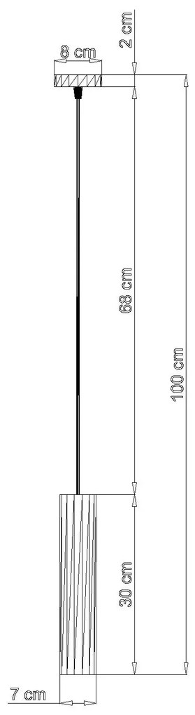 Betonowa lampa wisząca tuba - 3X EX571 N4-E47