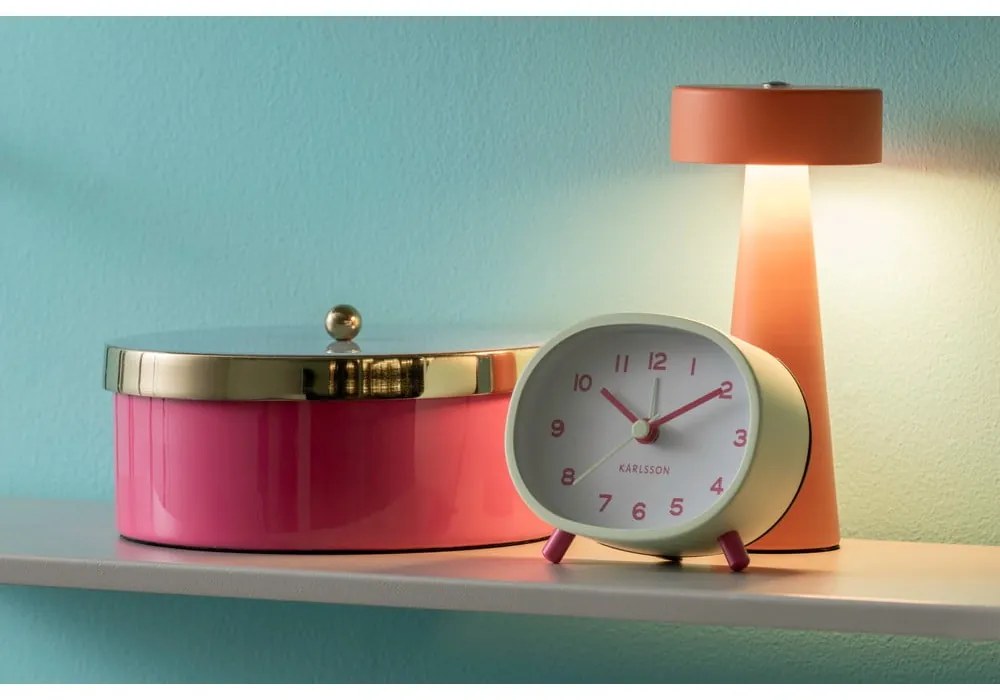 Różowy metalowy pojemnik dekoracyjny ø 16x6 cm Double Funky – PT LIVING