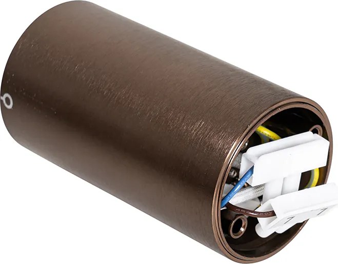 Zestaw 4 nowoczesnych reflektorów w kolorze ciemnego brązu 5,5 cm - Tuba