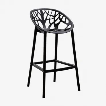 Wysoki Stołek Polipropylenowy Ores Czarna & ↑65 Cm - Sklum