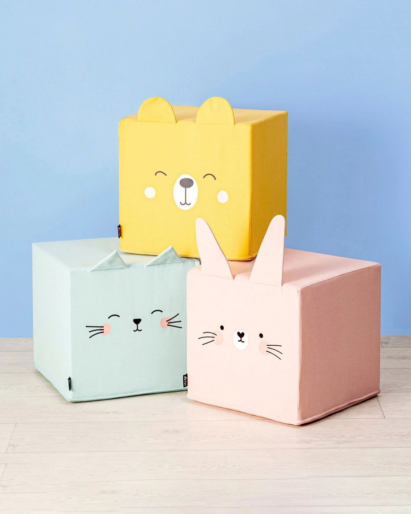 Puf kostka Rainbow Rabbit
