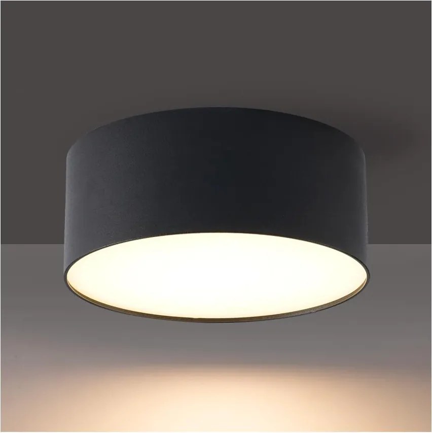 Brilagi - Lampa sufitowa łazienkowa LED FORIS LED/20W/230V śr. 15 cm czarna IP44