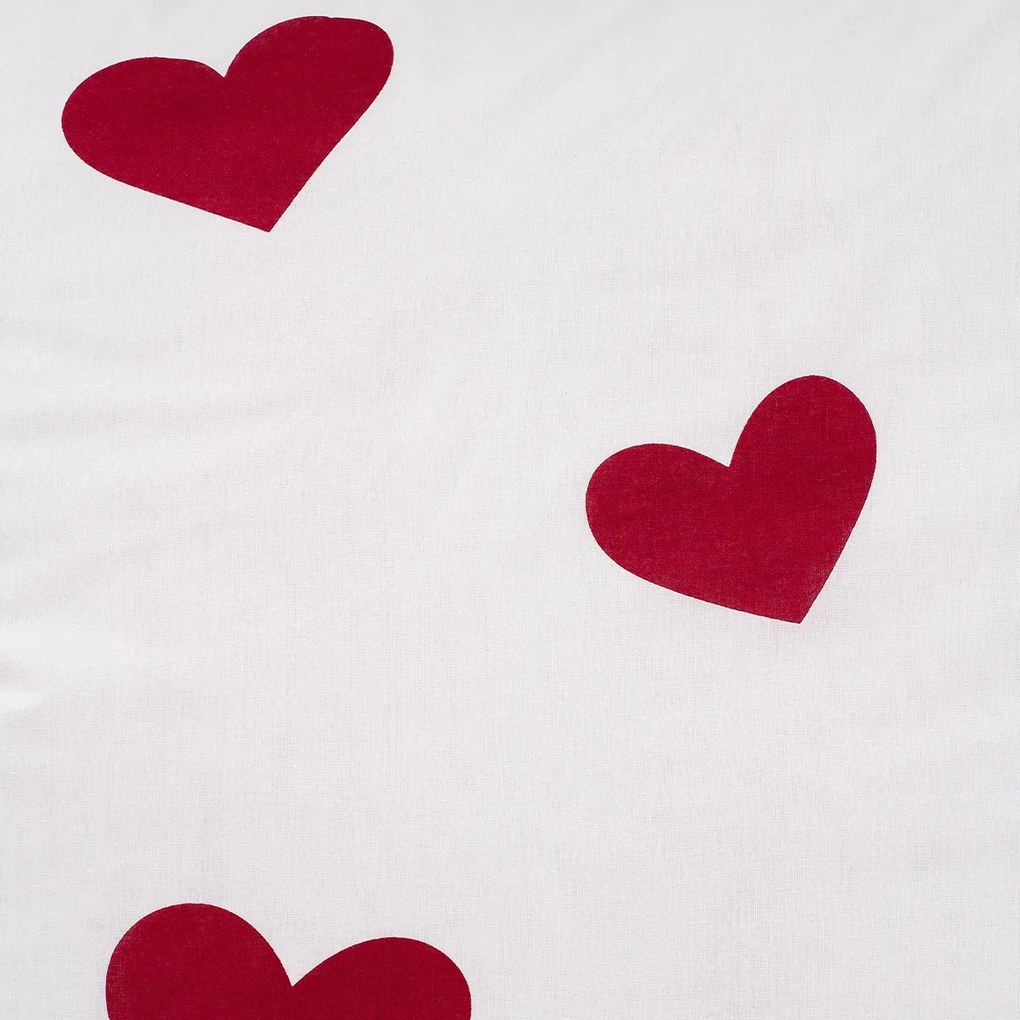 4Home Pościel bawełniana Red Hearts, 220 x 200 cm, 2 szt. 70 x 90 cm, 220 x 200 cm, 2 szt. 70 x 90 cm