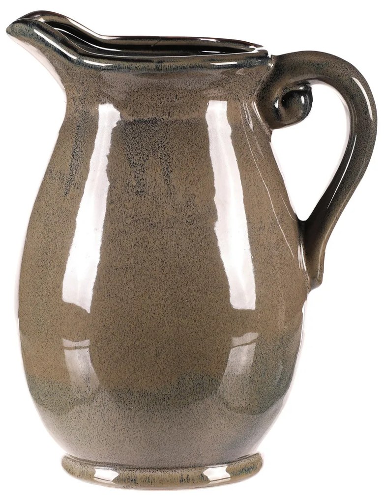 Dzbanek ceramiczny szary, 18 x 20 x 28 cm, duży, 28 cm