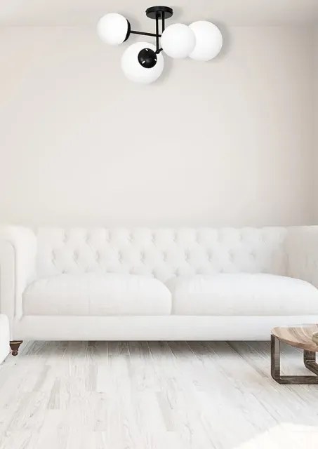 Nowoczesna lampa sufitowa z okrągłymi kloszami - K552-Madson