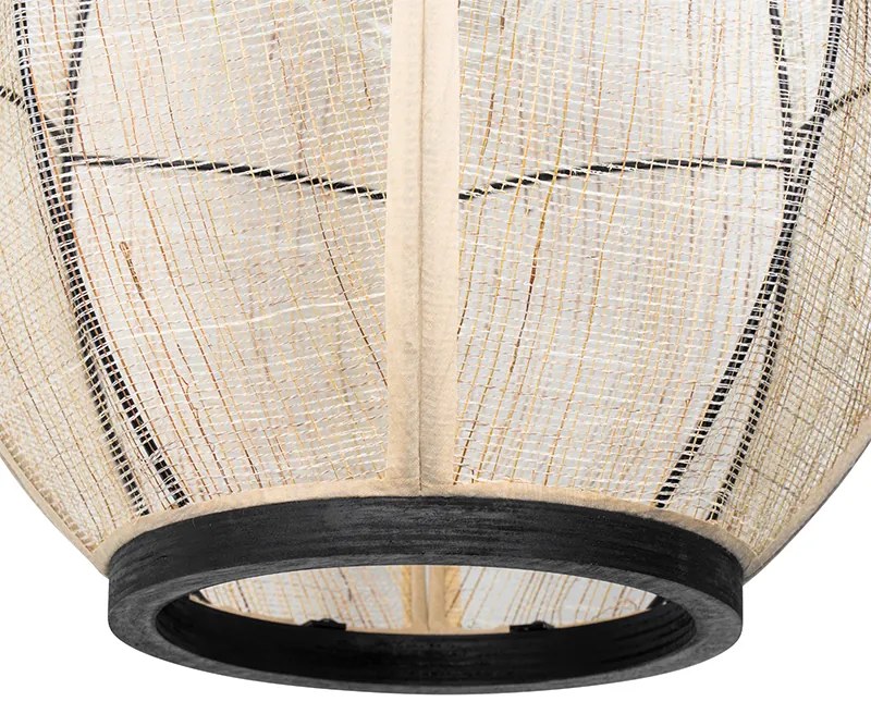 Orientalna lampa wisząca brązowa 35 cm - Rob