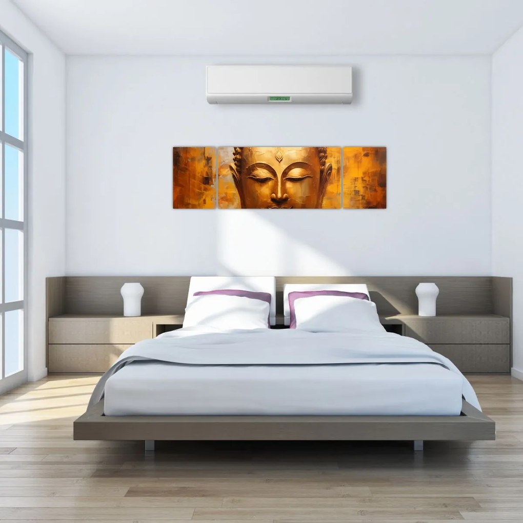 Obraz - Budda, obraz olejny (170x50 cm)
