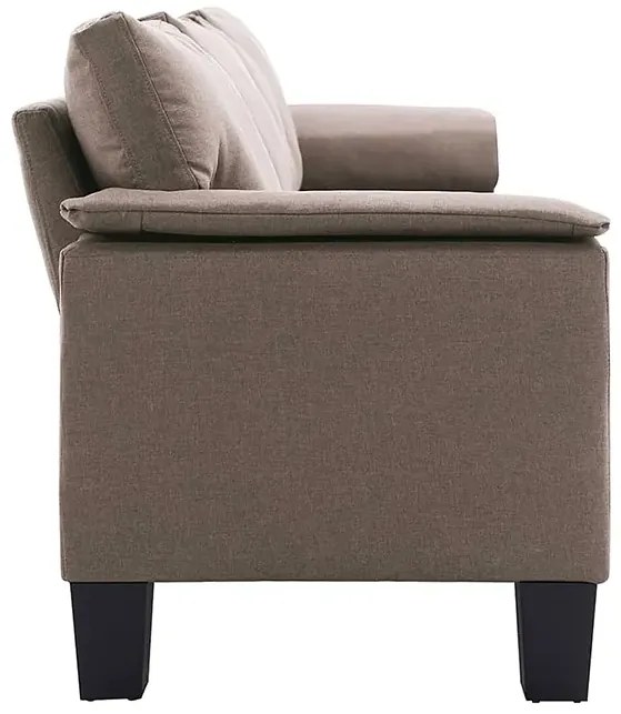 4-osobowa sofa taupe z podłokietnikami L4-T21