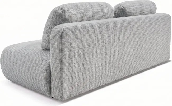 Sofa BASE Rozkładana Dwuosobowa Szara Szenil Japandi