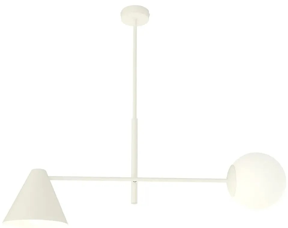 Biała nowoczesna lampa sufitowa - D139 B6-E02