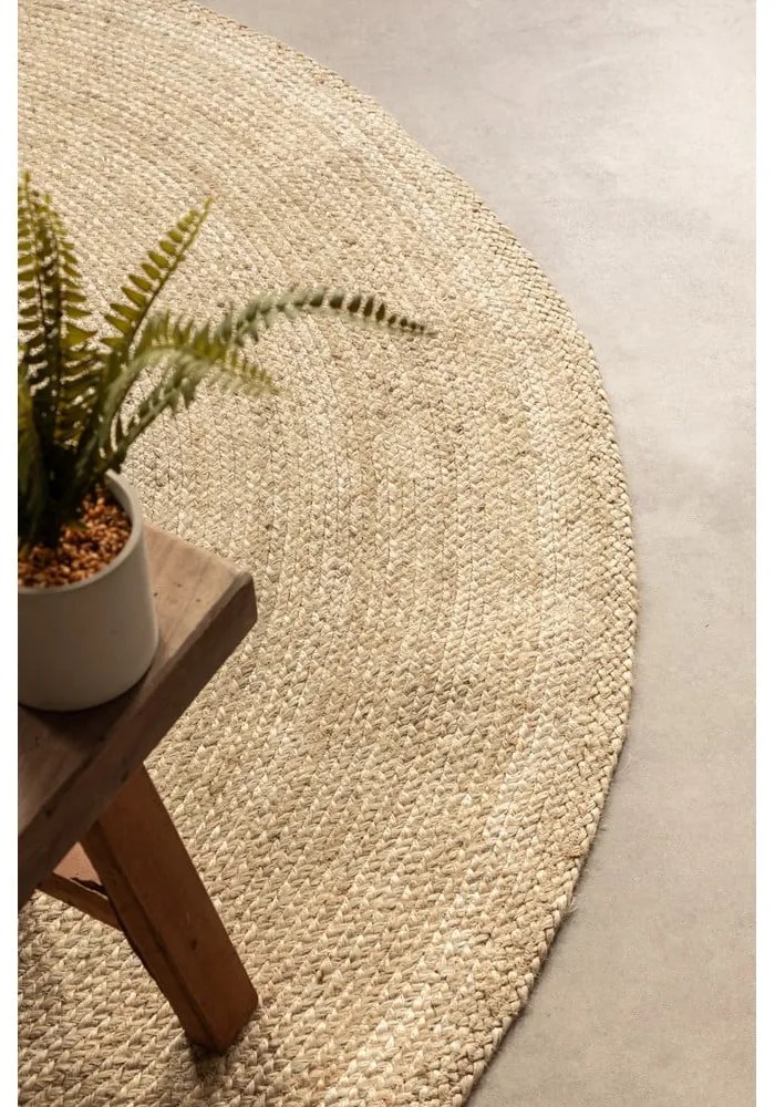 Okrągły dwustronny dywan z juty ø 100 cm Braided Ivory – Hanse Home