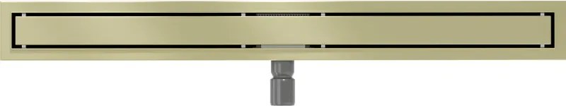 Mexen Flat M13 odpływ liniowy 2w1 80 cm, złoty szczotkowany - 1A10080-15