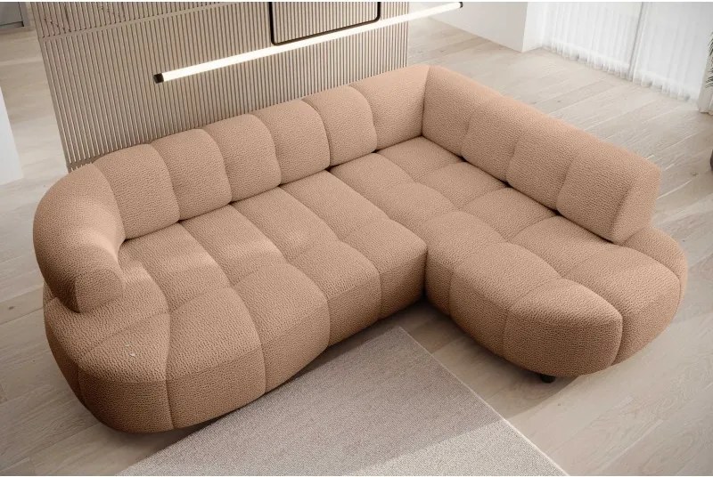 Narożnik VELPA L z elektryczną regulacją siedziska Prawostronny w tkaninie JAGUAR 17 WERSAL