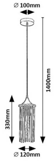 Rabalux 72151 lampa wisząca Roxas, czarny