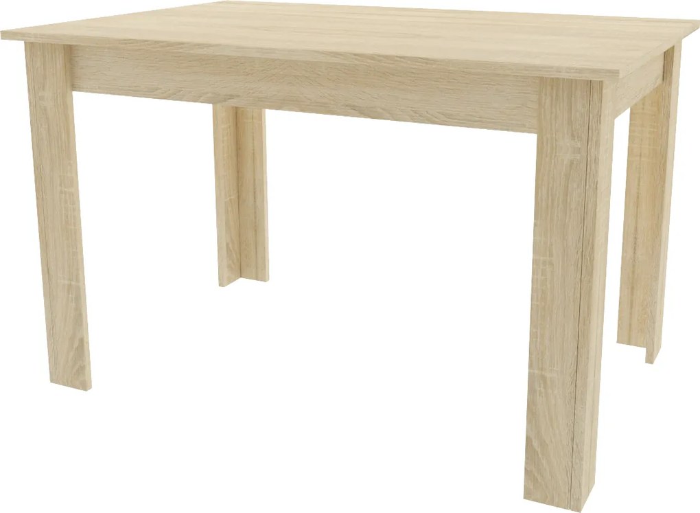 PROMOCJA Stół jadalniany z blatem w dekorze dąb sonoma UMEKO 120x80 II. klasa