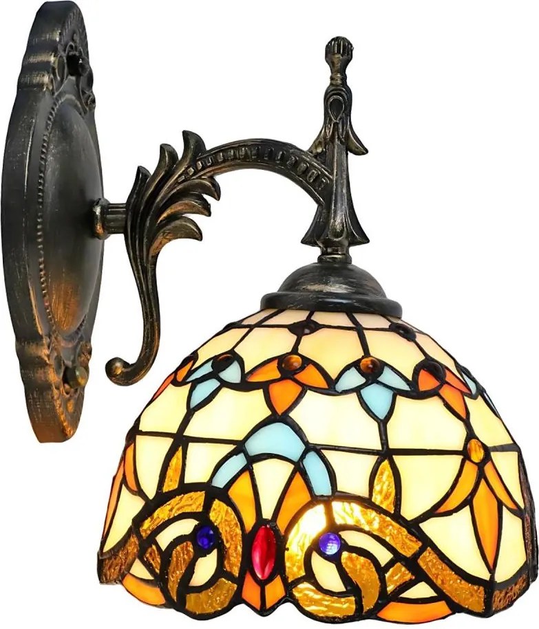 Brilagi - Lampa ścienna Tiffany witrażowa MIRABELLA 1xE14/40W/230V