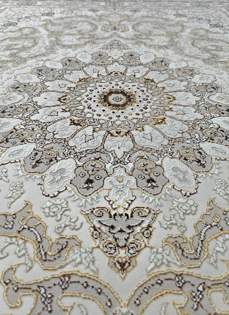 Dywan klasyczny Gold Rozeta beżowo-złoty 240 cm x 330 cm