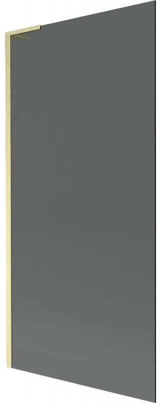 Mexen Next L parawan nawannowy 1-skrzydłowy 90 x 150 cm, grafit, złoty szczotkowany - 895-090-000-03-40-55