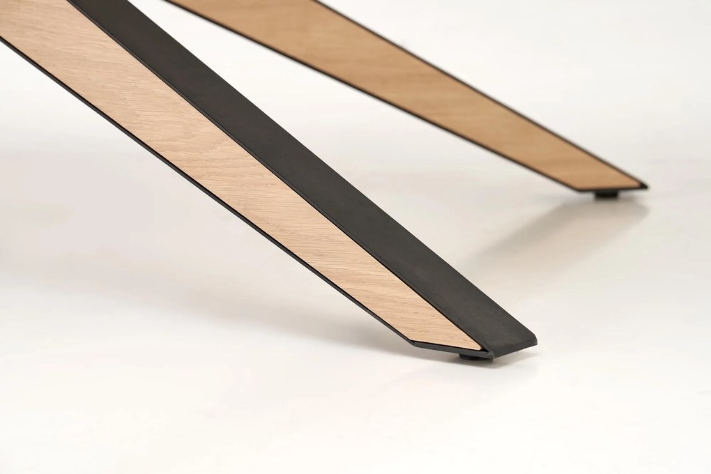 Stół do jadalni rozkładany MDF naturalny 160-220/90/76 cm JAMES