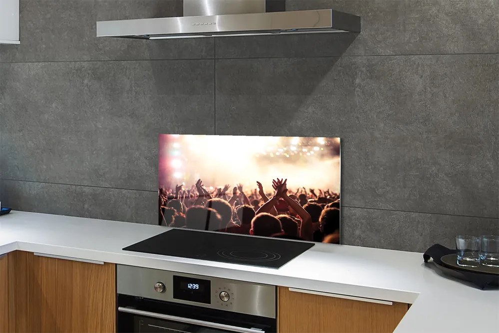 Szklany Panel Tłum na Koncercie