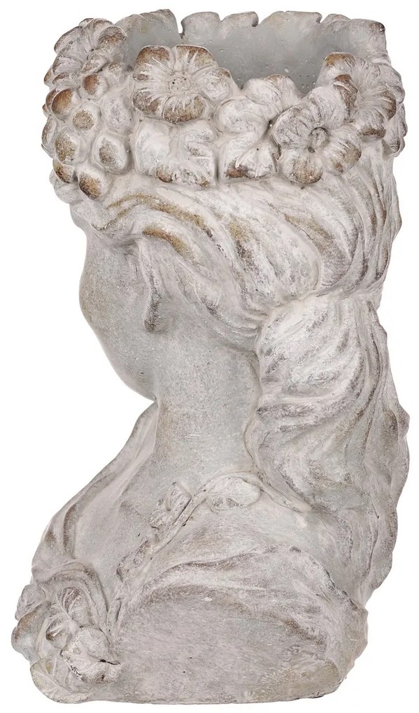 Betonowa obudowa Bysta głowa kobiety, średnica 23cm, 23 x 17 x 30 cm