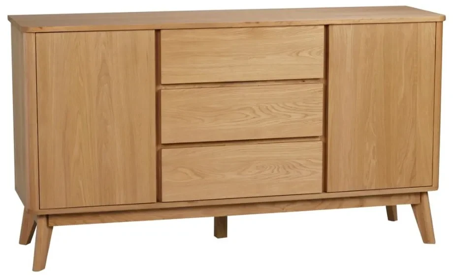 Komoda z drewna dębowego Rowico YuRAi, wys. 84 cm