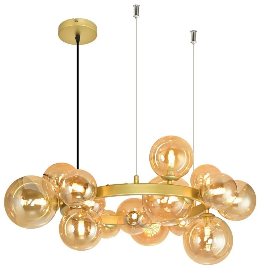 Brilagi - LED Żyrandol na lince MILLA 15xG9/3W/230V złoty